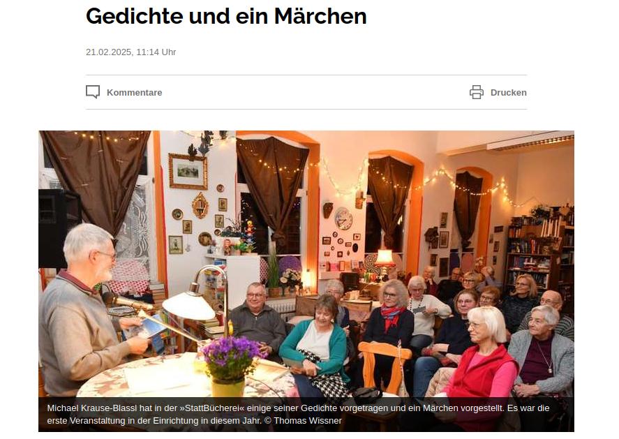 Bildschirmfoto des Artikels der Gießener Allgemeinen